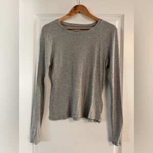 Gray Long Sleeve Women's Top